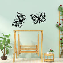 Pegatina de avión calcomanía de mariposa, Mural de vinilo removible, póster para decoración para dormitorio infantil 2024 - compra barato