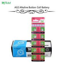 Pilas alcalinas de botón AG2 LR726, 200, SR726, 396, 196 V, SG2, SR9, 1,55, LR59, para reloj, juguetes, mando a distancia, 726 unidades = 20 tarjetas 2024 - compra barato