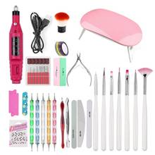 Nail Set UV LED Lamp Dryer With Soak Off Manicure Tools Set electric Nail drill For Nail Tools 2024 - buy cheap