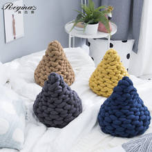 REGINA Creative Handmake Knot Drop Shape Cushion DIY Pure Color Soft Throw Pillow Cute Pillow For Sofe Chair Gorgeous Home Decor 2024 - buy cheap