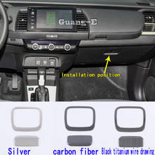 Pegatina interior para el cuerpo del coche, piezas embellecedoras frontales para Honda Fit Jazz 2020 2021 2024 - compra barato