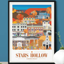 Posters e impressões estrelas hollow inspirado pelo gilmore meninas pintura da lona parede arte para sala de estar decoração casa 2024 - compre barato