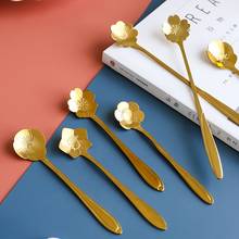 Kitchen Accessories Stainless Steel Spoon Japanese Style Gold Cutlery Spoons Creative Teaspoon Tableware Flatware 2024 - buy cheap