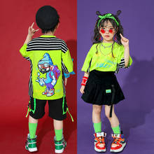 2021 Hip Hop Modern Dance Costumes Boys Stage Outfits Jazz Street Dance Wear Performance Costumes Girls Rave Clothes DQS7354 2024 - buy cheap