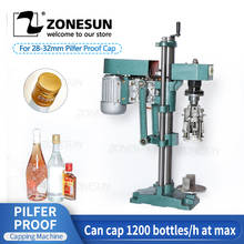 ZONESUN-máquina de prensado de tapas ROPP, para salsa de soja, vino, Soda, botella de agua, a prueba de fugas, máquina de embalaje de alimentos 2024 - compra barato