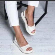omen 2021 Summer Sandals EVA Leather Shoes Summer Fashionable Open Toes Platform Chaussure Femme Sexy Women's SandalsW 2024 - buy cheap