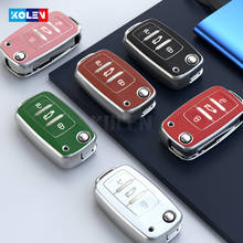 Tpu Leather Car Smart Key Cover Case For VW Volkswagen Polo Tiguan Passat B5 B6 B7 Golf 4 5 6 MK6 Jetta Lavida For Skoda Octavia 2024 - купить недорого