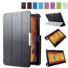 Fashion Case for Samsung galaxy note 10.1  Tri-fold Stereo Tablet Cover for Samsung P601 P600 2024 - buy cheap