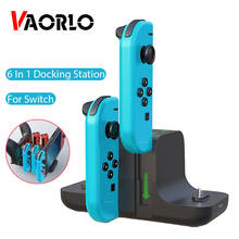 6 in 1 Charging Station Docking Type-C For Nintendo Switch Joy-Con & Controllers Portable LED Display Charger Stands For switch 2024 - buy cheap