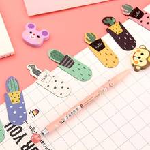 New Arrival 3pcs Kawaii Cute Cactus Metal Magnet Bookmark Paper Clip Book Mark Kids Gift School Stationery 2024 - buy cheap