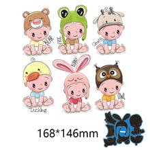 New cute baby dress up Cutting Dies Stencil DIY Scrapbooking Photo Album Embossing Decorative Paper Card Craft168*146mm 2024 - buy cheap