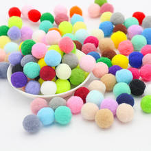 20g Autumn and Winter Candy Color Pompom Hair Accessories Hat Diy Mobile Phone Case Childrens Craft Supplies Material Bag 8-30mm 2024 - buy cheap