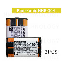 2Pcs/Lot HHR-P104 Ni-MH Rechargeable Battery 830mah For Panasonic Cordless Phones Free shipping 2024 - buy cheap