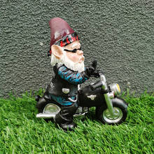 Funny Resin Garden Gnome Statue Cartoon Naughty Dwarfs Figurines Small Sculptures Creative Decoration For Lawn Garden 2024 - buy cheap
