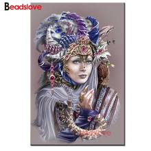 5D Diamond Embroidery snake Woman Cross Stitch Flower Lady Diamond Painting Kits Mosaic Sale Rhinestones Art Handwork Gift S83 2024 - buy cheap