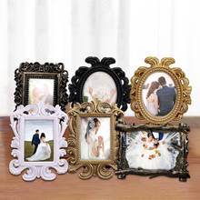 Retro Floral Photo Frame Elliptical Picture Frame Small Photo Holder Desktop Picture Home Frame Wedding Decor Wedding Gift 2024 - buy cheap