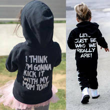Autumn Toddler Kid Baby Boy Girls Clothes Hooded Long Sleeve Letter Print Top Hoodie Letter Casual Sweatshirt 2024 - buy cheap