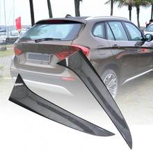 40% quente 2 pces side spoiler guarnição fácil instalação auto-adesivo abs carro janela traseira lateral canard spoiler guarnição para bmw e84 2009-201 2024 - compre barato