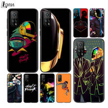 Capa de celular preta com estampa de anime daft punk, capa para xiaomi mi poco f1 f2 x2 x3 m2 m3 pro nfc 10t pro lite note 10 pro mix 3 6 5 2024 - compre barato