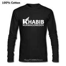 Camiseta deportiva de boxeo The Eagle Khabib Nurmagomedov, ropa de calle de combate ruso MMA, camisetas informales de manga larga con cuello redondo 2024 - compra barato