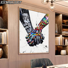 Canvas Painting for Living Room Street Wall Art Posters Body Parts Hold Hands Abstract Art Print HD Modern Home Decor Painting 2024 - buy cheap