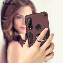 Magnetic Finger Hard PC Shell For Huawei Honor 7C Case For Huawei etui Enjoy 8 Nova 2 Lite Y7 Prime 2018 Honor 8S 9X 7S 7A 8A 2024 - buy cheap