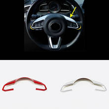 For Mazda 2 Demio / M3 Axela / M6 Atenza 2017 2018 ABS Plastic Car Steering Wheel Interior Frame cover Trim accessories 1pcs 2024 - buy cheap