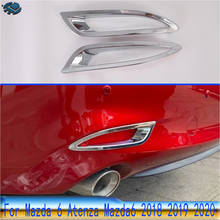 For Mazda 6 Atenza 2018 2019 2020 Car Accessories ABS Chrome Rear Reflector Fog Light Lamp Cover Trim Bezel Frame Styling 2024 - buy cheap