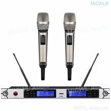 Sistema de mircrofone profissional profissional profissional, microfone sem fio modelo uhf skm 9000 g4 2024 - compre barato