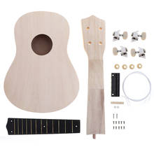 DIY Kit Hawaii Guitar 21 Inch Soprano Ukulele  Handwork Painting Assembly for Amateur Beginner Kid Children Fun  Art 2024 - buy cheap