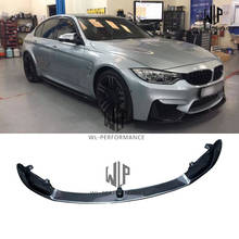 Divisor de labios delantero de fibra de carbono para coche, accesorio de alta calidad para BMW serie 4 F82 M4 420i 428i 435i 2014-UP, F82 M4 2024 - compra barato