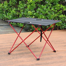 All Aluminium Alloy Folding Tables And Chairs Outdoor Picnic Tables And Chairs Set Ultra-Light Casual BBQ  Portable 2024 - buy cheap