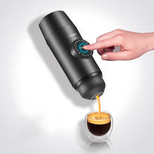 Портативная электрическая Кофеварка Nespresso, мини-Кофеварка со встроенным аккумулятором, для горячего/холодного отжима, для путешествий на открытом воздухе 2024 - купить недорого