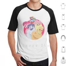 Brony's Team T Shirt Big Size 100% Cotton Brony Cartoon Beard Bearded Male Wonkamon Fanart Mexico Colors Friendship Team Cute 2024 - buy cheap