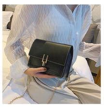 Brand New Women's Fashion Small Shoulder Bag Leather Color Matching Crossbody Bag Metal Chain Evening Clutch Purse for Ladies 2024 - buy cheap