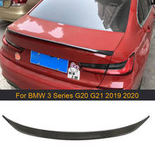 Carbon Fiber Car Rear Spoiler Wing For BMW 3 Series G20 G21 2019 2020 Car Rear Trunk Spoiler Boot Lip Wing Tail Trim 2024 - buy cheap