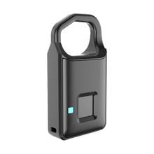 Cadeado inteligente recarregável usb ip66, cadeado de segurança à prova d'água sem chave e antifurto para bagagens 2024 - compre barato