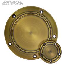 Motorcycle Retro CNC Brass Derby Timing Timer Cover Engine Covers For Harley Touring FLHR Road King Dyna Fat Boy Softail FLHTCU 2024 - buy cheap