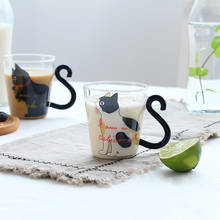 Homies New 8.5oz Cute Creative Cat Milk Coffee Mug Water Glass Mug Tea Cup Cartoon Kitty Cup Home Office Cup For Fruit Juice 2024 - buy cheap