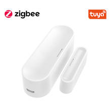 Tuya zigbee porta inteligente/janela garagem sensor cr123a a pilhas ou usb carga funciona com tuya smart hub 2024 - compre barato