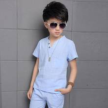 Hot Sale 2020 Kids Baby Boys Clothing Sets New Summer Fashion Solid T-Shirts+Shorts 2Pcs/Set Casual Cotton Boys Clothes Suits 2024 - buy cheap