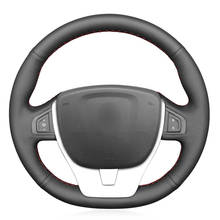 Black PU Faux Leather DIY Car Steering Wheel Cover for Renault Scenic 3 2013-2015 Laguna 3 Coupe 2007-2015 Laguna 3 2007-2015 2024 - buy cheap