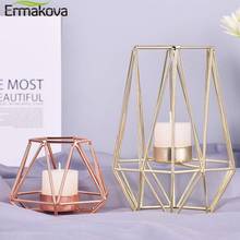 ERMAKOVA Pillar Geometric Candle Holders Nordic Style Tealight Holder Candlestick Centerpiece Home Wedding Table Decoration 2024 - buy cheap