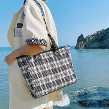 High Quality Women Large Capacity Canvas Chain Handbags Fashion Ladies Shoulder Messenger Bags Designer Female Tote Travel Bags 2024 - buy cheap