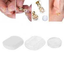 50PCS Clear Comfort Earring Pads Silicone Anti Pain Cushion for Clip On Earrings  2024 - buy cheap