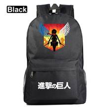 Moda quente anime ataque no titan menino menina saco de escola das mulheres bagpack adolescentes mochilas dos homens crianças estudante mochilas 2024 - compre barato