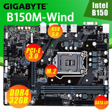 Gigabyte B150M-WIND материнская плата LGA 1151 Core i7/i5/i3 DDR4 2133 МГц 32 Гб PCI-E 3,0 M.2 SATA3 Рабочий стол B150 подержанная материнская плата 1151 2024 - купить недорого