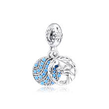 QANDOCCI 2019 Winter 100% 925 Sterling Silver  Charm Princess Pendant fit diy Bracelet Wholesale 2024 - buy cheap