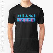 Самая новая модная хлопковая Футболка с принтом Miami Vice, 6xl, большой размер, Miami Vice 2024 - купить недорого