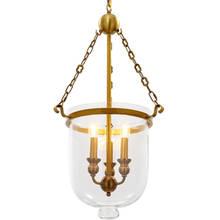 Luces LED colgantes clásicas para Loft, lámpara dorada con cadena de hierro, para cama y cuerpo, 3 bombillas, accesorios de lámpara colgante para restaurante, salón y dormitorio 2024 - compra barato